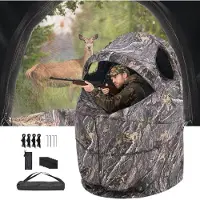 StarTech.com Jagdzelt 1 Person - Robustes Jagdversteck mit Bodenblenden & Tragetasche - Geräuschlose Reißverschlusstür und Fenster - Schafe, Hirsche, Kaninchen Jagdunterstand