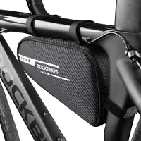 RockBros Fahrradtasche Rahmentasche Dreieckstasche 1,2L für MTB, Rennräder Schwarz