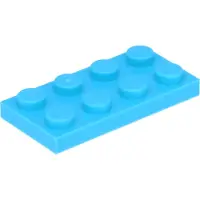 LEGO 2x2 Platten 3020 - 50 Stück Mittleres Azurblau