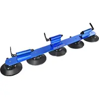 RockBros Fahrradträger mit Saugnäpfe, Fahrrad Dachgepäckträger, für 3 Fahrräder, Blau