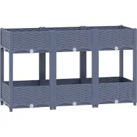 Syfax Hochbeet 120x40x71 cm Polypropylen