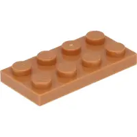 LEGO 100 Stück 3020 Platten Plates 2x4 Part Basic 100 Mittleres Nougat