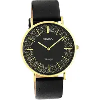 Oozoo Damen Armbanduhr blau Analog C20102 Vintage Edelstahlarmband D2UOC20185