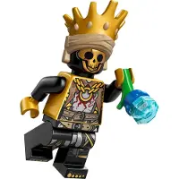 LEGO Fortnite Minifigur Oro, Goldfarben, mit bedrucktem Totenschädel-Kopf