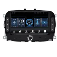 Podofo 7-Zoll Autoradio für Fiat 500 (2016-2019), Android mit GPS-Navigation, WLAN, USB, Bluetooth, Android-Radio für Fiat 500 (2016-2019)