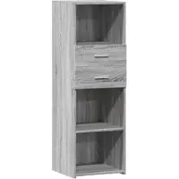 Syfax Highboard Grau Sonoma 40x42,5x124 cm Holzwerkstoff