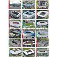 Topps Match Attax - Spar 16 - Saison 12/13 - ALLE 18 Stadionkarten