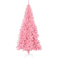 Syfax Künstlicher Weihnachtsbaum mit Ständer Rosa 240 cm PVC