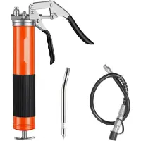 StarTech.com Fettpresse (Schmierpresse) - Pistolengriff-Set - Einhandbedienung - Bis 551 bar - 400 ml Fassungsvermögen - 45,7 cm Flexschlauch - Verlängerungsrohr - Spitzdüse