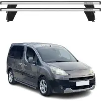 Omac Menabo Dachträger Grundtäger für Peugeot Partner Tepee 2008-2018 75kg Alu Silber
