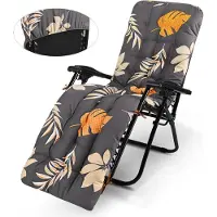StarTech.com Liegestuhl Auflage - Gartenliege Polster 170x53x8 cm - Dicke PP-Baumwollfüllung - Anti-Dekubitus - Für innen und außen