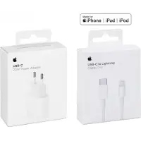 Apple 20W USB-C Power Adapter (Netzteil) Ladegerät + 1m USB-C to Lightning Ladekabel Charge Cable für iPhone 8 Plus
