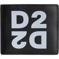 Dsquared2 Herren-Ledergeldbörse D2 NERO