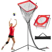 StarTech.com Volleyball Trainingsnetz - Trainingsgerät mit verstellbarer Höhe - Netzwinkel für Volleyballtrainer