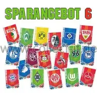 Topps Match Attax - Spar 6 - Saison 11/12 - Alle 18 Vereinswappen