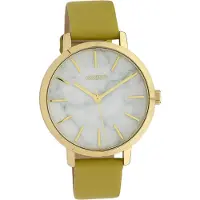 Oozoo Leder Damen Uhr Analog Quarzuhr Armband gelb Timepieces D2UOC10113