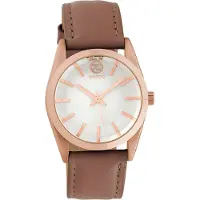 Oozoo Damen Armbanduhr braun Analog Timepieces Lederarmband D2UOC10192