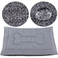 Welsti Hundebett für Katzen, Hundematte, grau XL 130x90