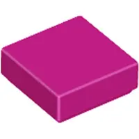 LEGO 1x1 Fliesen 3070 - 250 Stück Magenta