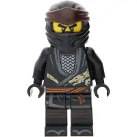 LEGO Ninjago Cole Legacy Minifigur – Detailgetreuer Schwarzer Erd-Ninja für Sammler und Spielsets