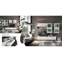AEA Rtv Wohnwand TV Wand Anbauwand Wohnzimmer Möbel Wohnwände Schrank Regal Luxus