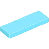 LEGO 1x3 Fliesen 63864 - 100 Stück Mittleres Azurblau