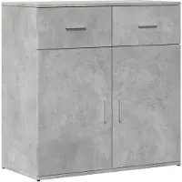 Syfax Sideboard Betongrau 79x38x80 cm Holzwerkstoff
