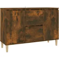 Syfax Sideboard Räuchereiche 101x35x70 cm Holzwerkstoff