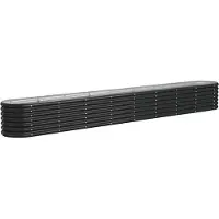 Syfax Hochbeet Verzinkter Stahl 332x40x36 cm Anthrazit