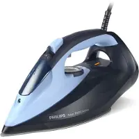 Philips Dampfbügeleisen, Serie 7000, 2800W, 50g/min Dampf, Quick Calc Release, SteamGlide Elite Bügelsohle, Dunkelblau & Hellblau