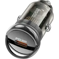 Hoco Autoladegerät Typ C PD30W Z53 SIGHT transparent schwarz