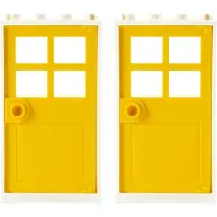 LEGO Set Türen - Tür- Haus - Zubehör Türe