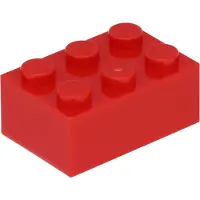 LEGO 2x3 Stein 3002 - 10 Stück Rot