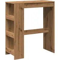 Syfax Bartisch mit Regal Artisan-Eiche 90x40x103,5 cm Holzwerkstoff