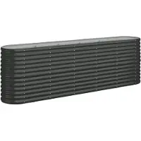 Syfax Hochbeet Verzinkter Stahl 224x40x68 cm Anthrazit