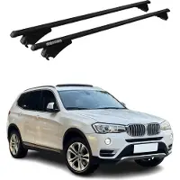 Menabo Dachgepäckträger, Querstange, für BMW X3 F25, Baujahr 2010-2017, Farbe: Schwarz