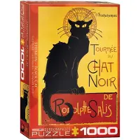 Empireposter 1000 Teile Puzzle - Puzzle - Steinlen - Chat Noir - schwarzer Kater + Puzzle Zubehör