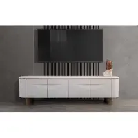 Xl Moebel Gmbh TV Ständer stilvoll RTV Lowboard Wohnwand Sideboard Weiß Holz Modern Design