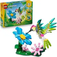 LEGO Creator 3-in-1 Wilde Tiere: Bunter Kolibri, 3 Modelle Bauen, Konstruktionsspielzeug ab 8 Jahren