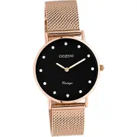 Oozoo Uni Armbanduhr ros?gold Analog C20244 Vintage Series Edelstahlarmband D2UOC20244