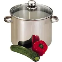 Baumalu Edelstahl-Cateringschale + Glasdeckel - 30 cm