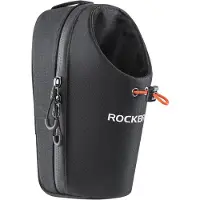 RockBros Fahrradlenker Tasche mit Flaschenhalter Getränkehalter ca.1,5L Schwarz