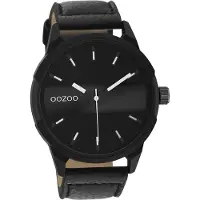Oozoo Herren Armbanduhr schwarz Analog Timepieces Lederarmband D2UOC11004
