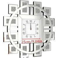 OEM Wanduhr, unregelmäßiges Design, Quarzwerk, 80CM Silber