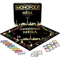 Winning Moves Monopoly Mega Paris, Gesellschaftsspiel, , Paris Edition, 12 zusätzliche Felder, Ab 8 Jahren