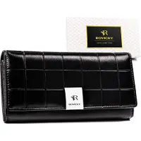 Rovicky Damen-Geldbörse aus Leder und PU, RPX-24A-3-7974, Schwarz