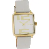 Oozoo Damen Armbanduhr hellgrau Analog Timepieces Lederarmband D2UOC10365