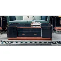 AEA Couchtisch Holz Braun Edle Tische Modern Design Möbel Luxus Wohnzimmer Tisch