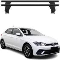 Menabo Dachträger Grundtäger für VW Polo 2021-2025 50kg Aluminium Schwarz 2 tlg
