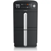 Arendo Heißluftfritteuse XXL, Doppelkammer, Dual Zone, 11L Kapazität, 2400 W, 2 Schubladen, 3in1-Airfryer, 6 Programme, 8 Sensortasten, 3D Umluftsystem, Drehregler, BPA-frei